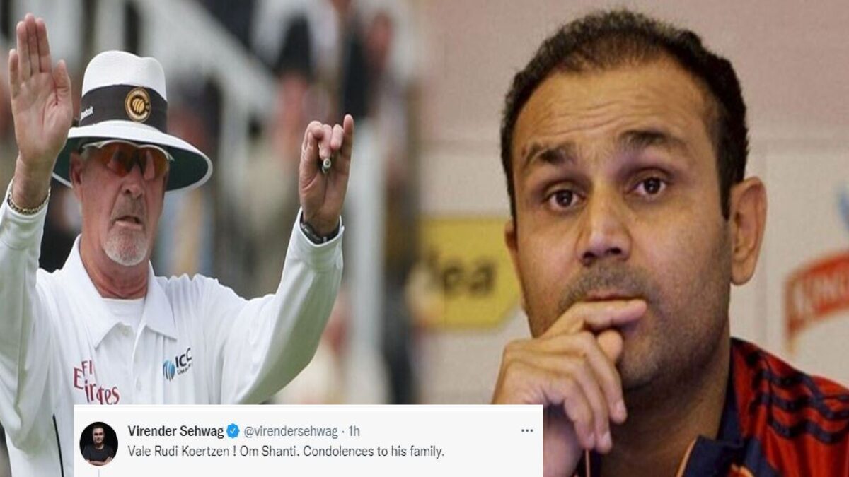 virender sehwag reaction on cricket umpire rudi koertzen death