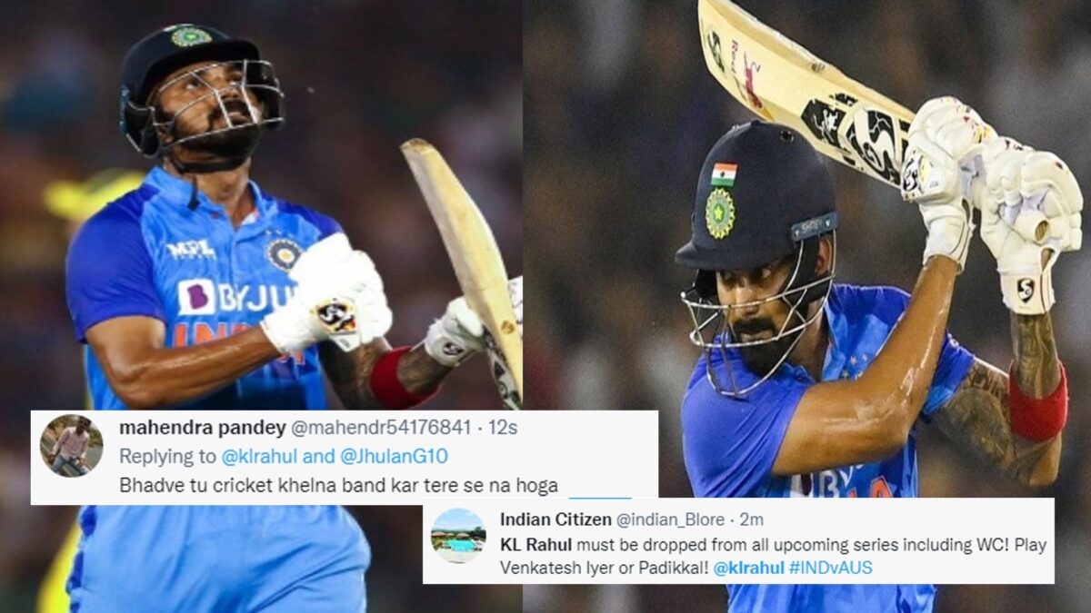 KL Rahul Trolled After Out in 3r4d T20 Against Aus 2022