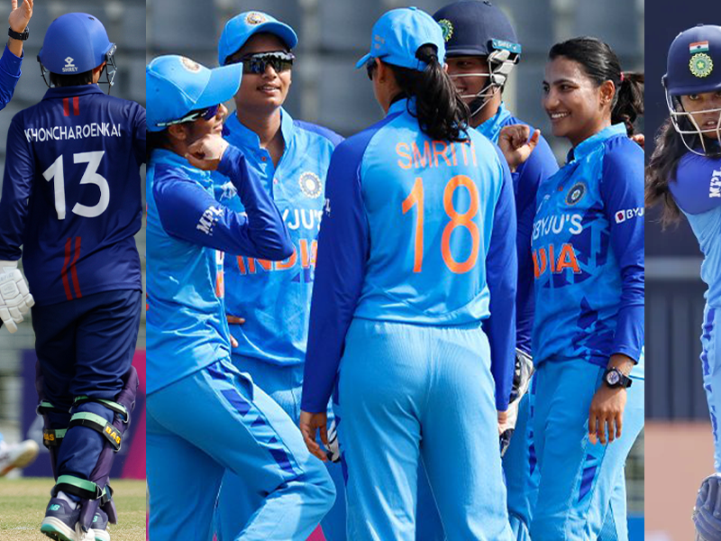 India Women won by 9 wicket against Thailand