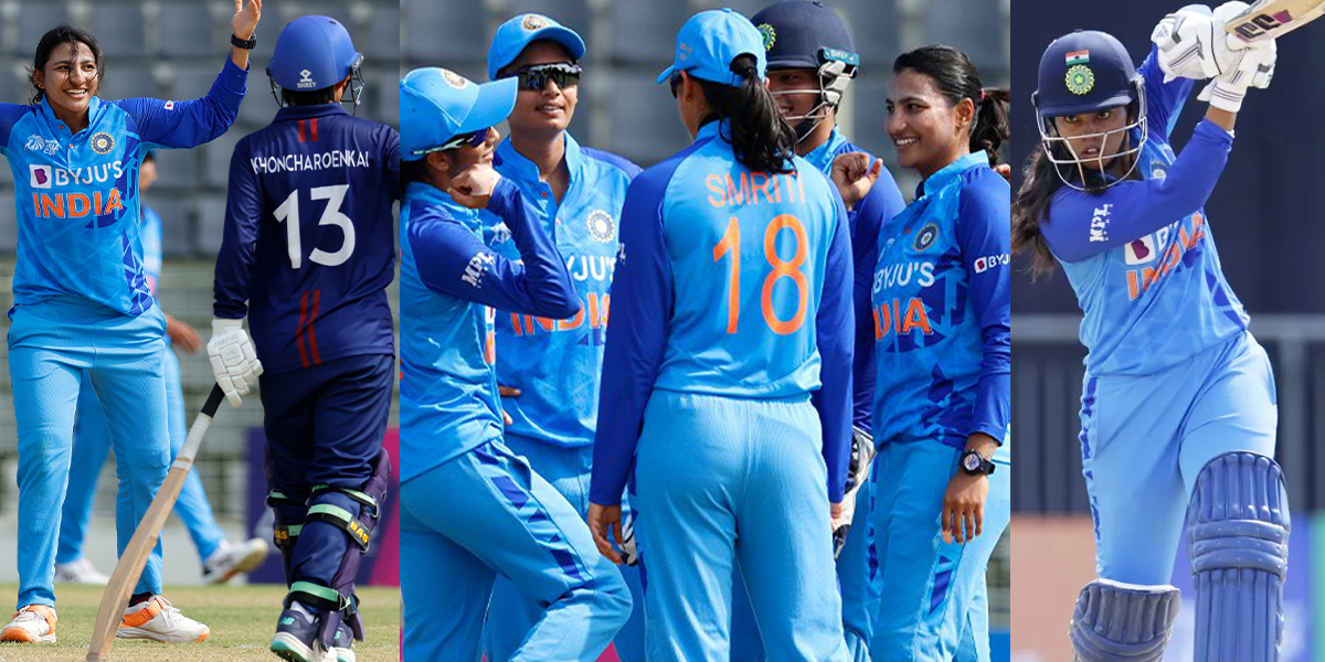 India Women won by 9 wicket against Thailand