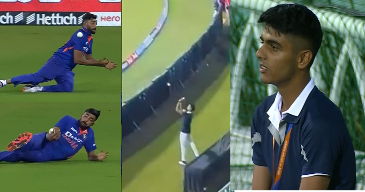 IND vs SA - Boy took catch out of ground