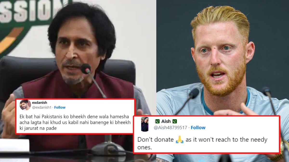 Pakistan fans are not happy with Ben Stokes' decision to donate match features