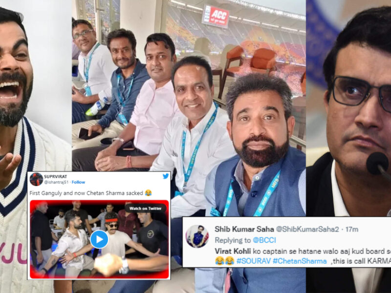 Virat kohli fans troll Cheatan sharma after removed from the post of Chief Selector