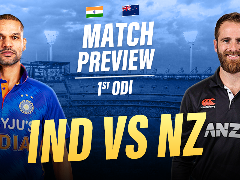 IND vs NZ Match Preview 1st ODI, Weather Report, Playing XI, Head to Head