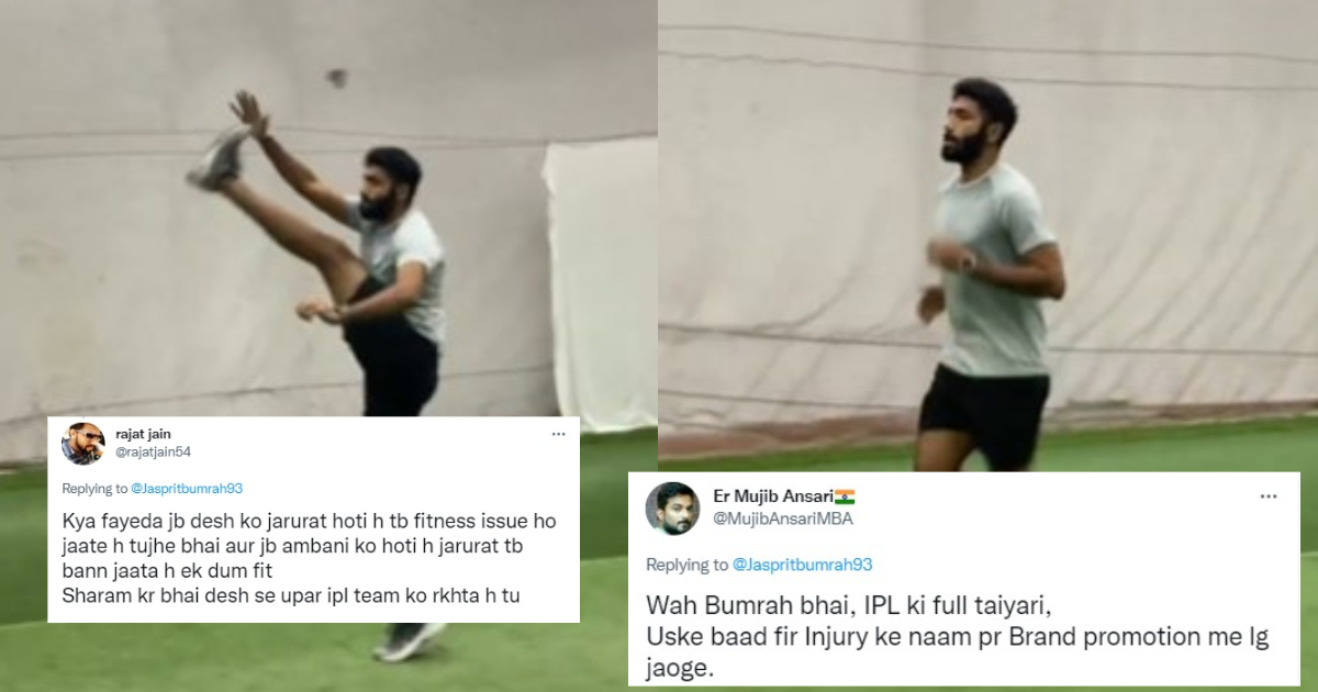 Jasprit Bumrah Trolled for fitness video
