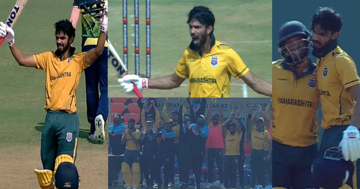 Ruturaj Gaikwad scored a century in the final of Vijay Hazare Trophy 2022 vs Saurashtra after celebrated in a special way video