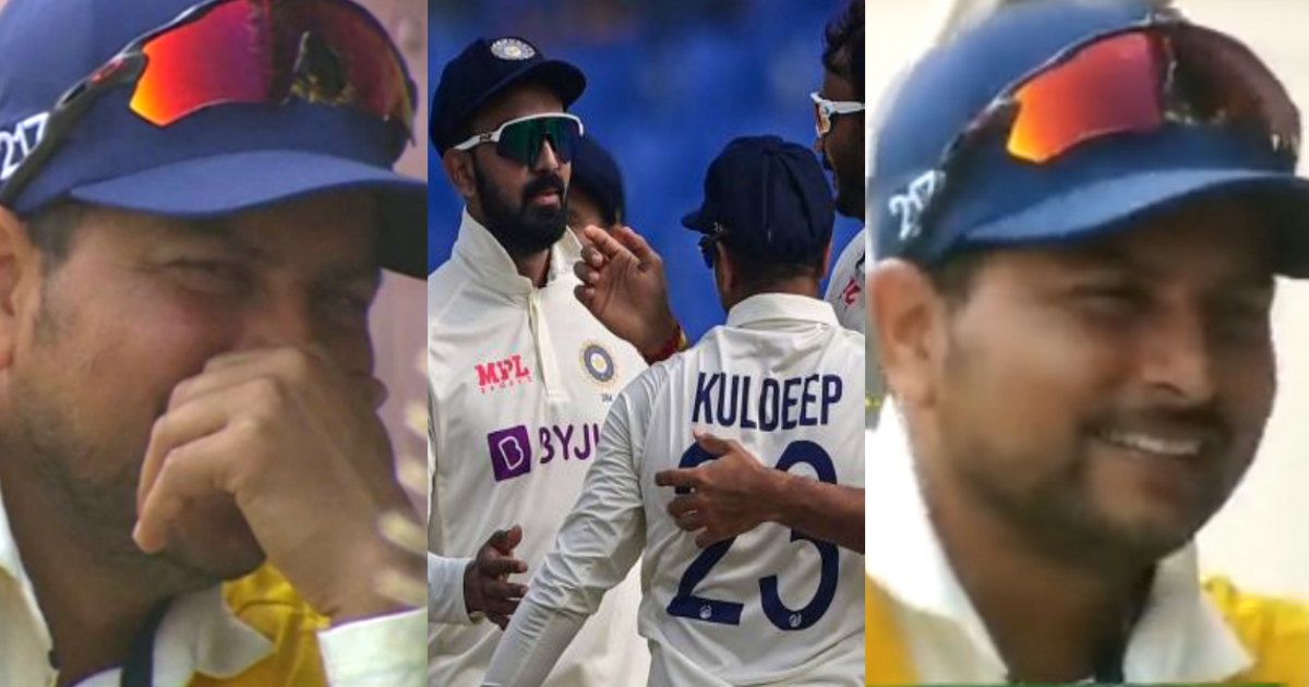 कुलदीप यादव 8 विकेट लेने के बावजूद दूसरे टेस्ट से निकाले गए बाहर, तो दर्द को हंसी में छुपाते आए नजर, वायरल हुआ VIDEO