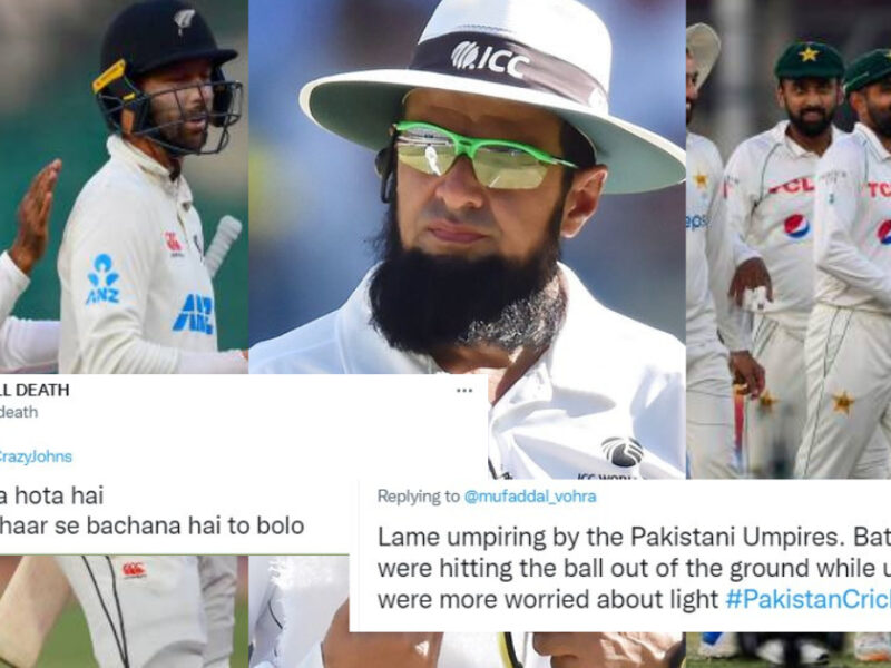 PAK vs NZ - Umpire Trolled for favouring pakistan