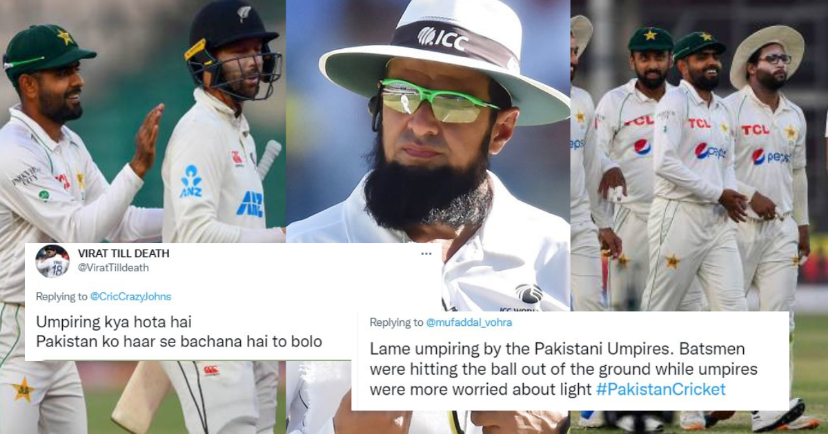 PAK vs NZ - Umpire Trolled for favouring pakistan