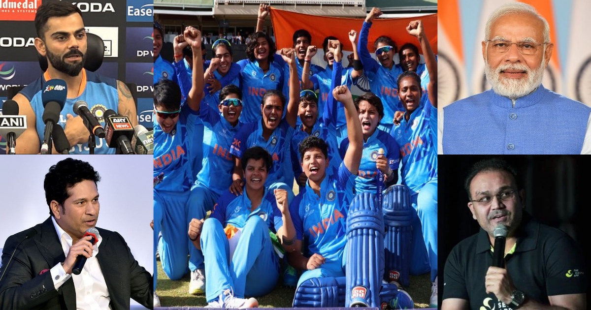 Cricket Stalwarts Congratulate U19 women Team India