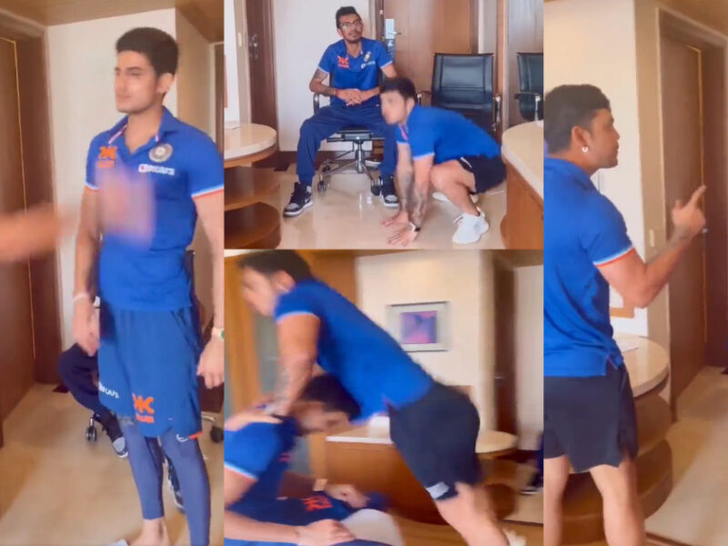 VIDEO: मेढ़क बनकर ईशान ने लगाई छलांग, तो गिल ने जड़ा जोरदार तमाचा, टीम इंडिया का ड्रेसिंग रूम बना 'रोडीज' का शो