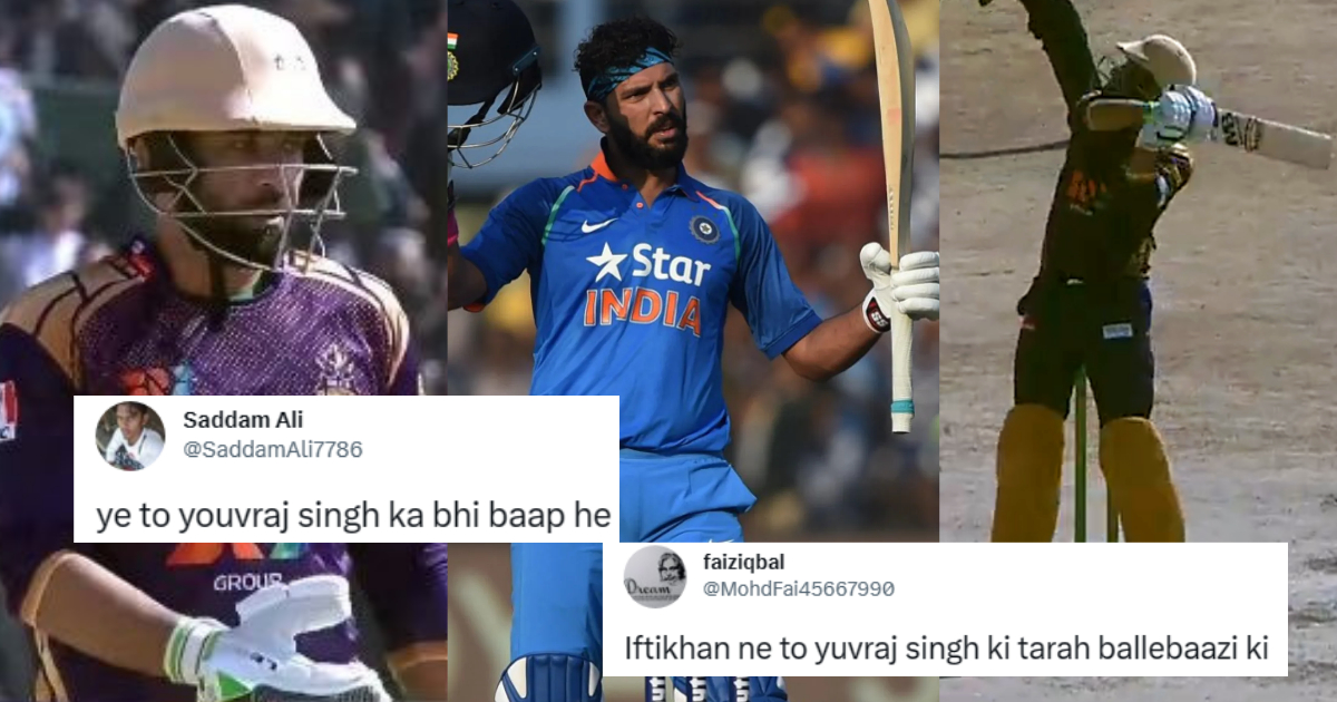 Pakistani Fans Trolled Yuvraj Singh After Iftikhar Ahmed hit 6 sixes in an over