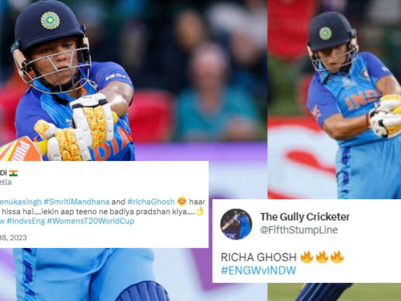 Fans Praised Richa Ghosh for Fighting Knock Against England