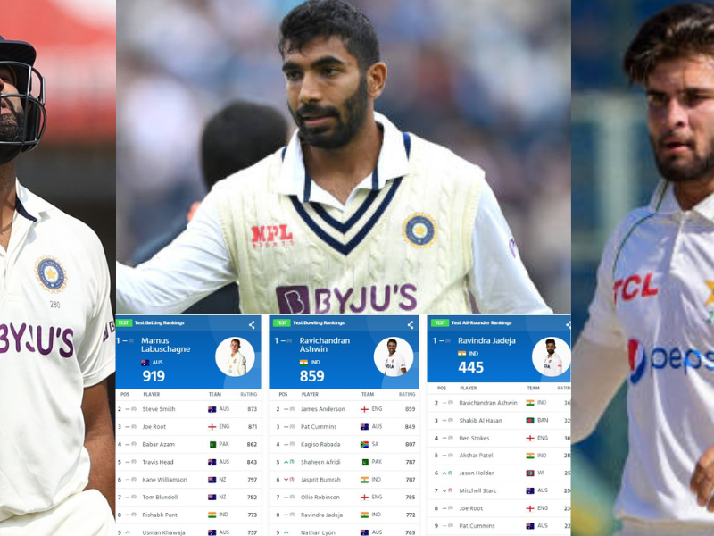 ICC Test Ranking: एक साथ 2 खिलाड़ी बने नंबर-1, तो बुमराह से आगे निकले शाहीन