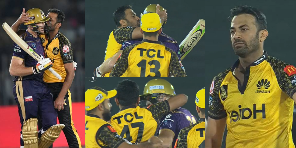 Wahab Riaz kiss Video: गेंदबाजी छोड़ अचानक बल्लेबाज को किस करने लगा पाकिस्तानी बॉलर, PSL मैच के दौरान ये माजरा देख फैंस भी रह गए दंग