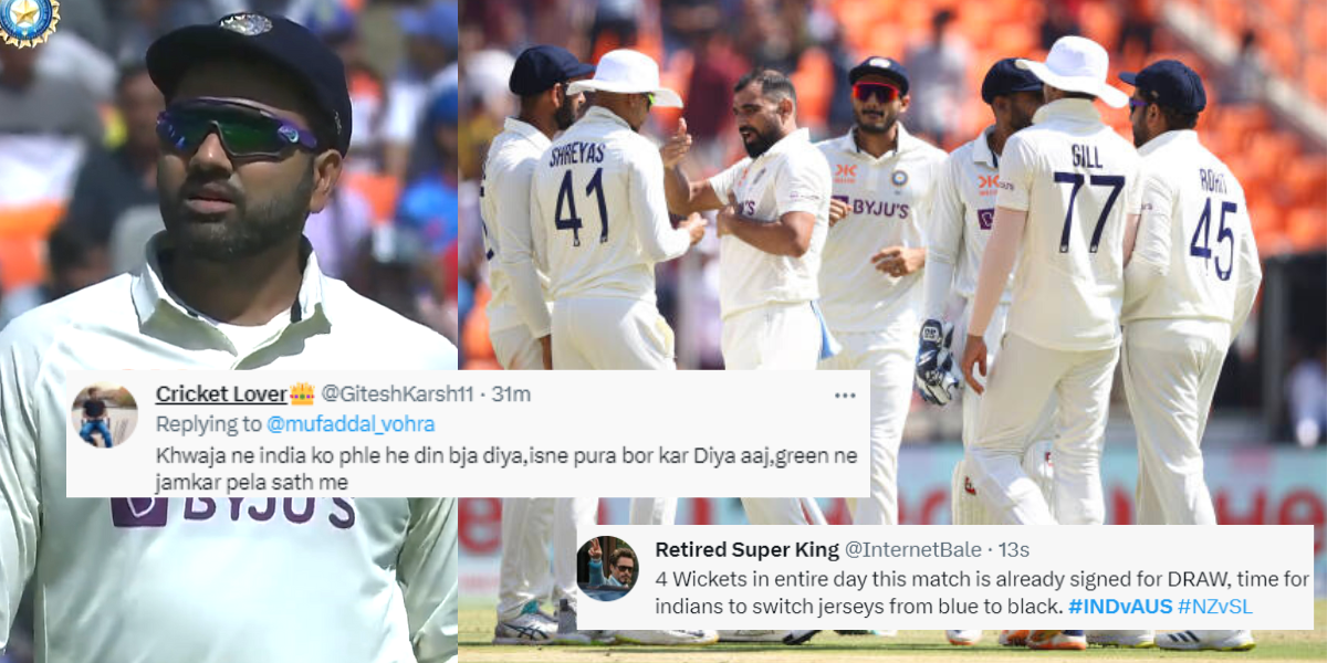 "रोहित की कप्तानी भी इसी की तरह सुस्त है", अहमदाबाद टेस्ट में पहले ही दिन हुआ टीम इंडिया का बुरा हाल, तो कप्तान की उड़ी खिल्ली