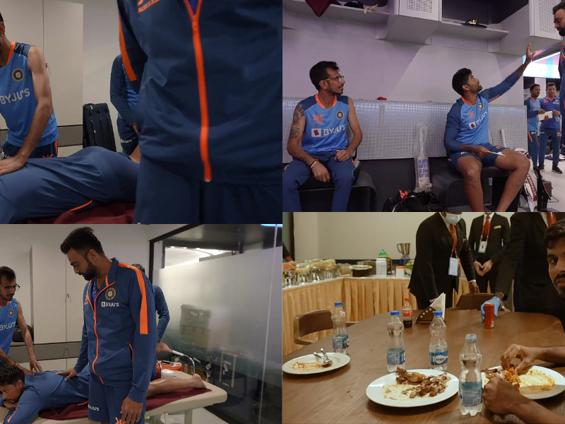 Team India Video: उनादकट ने कराई ड्रेसिंग रूम की सैर, चहल ने किया कुलदीप का मसाज, तो वायरल वीडियो में चिकन खाते नजर आए सुंदर-शार्दुल