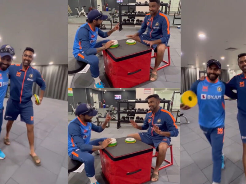 "एक तेरा-एक मेरा", ड्रेसिंग रूम में विकेटों का हिसाब करने बैठे Ravichandran Ashwin-Ravindra Jadeja, VIDEO वायरल