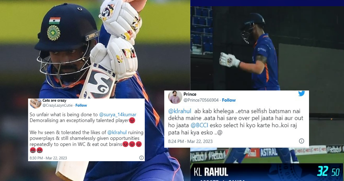 "इससे ज्यादा सेल्फिश खिलाड़ी नहीं देखा", चेन्नई वनडे में केएल राहुल की सुस्त बल्लेबाजी देख फूटा फैंस का गुस्सा, जमकर सुनाई खरी-खोटी
