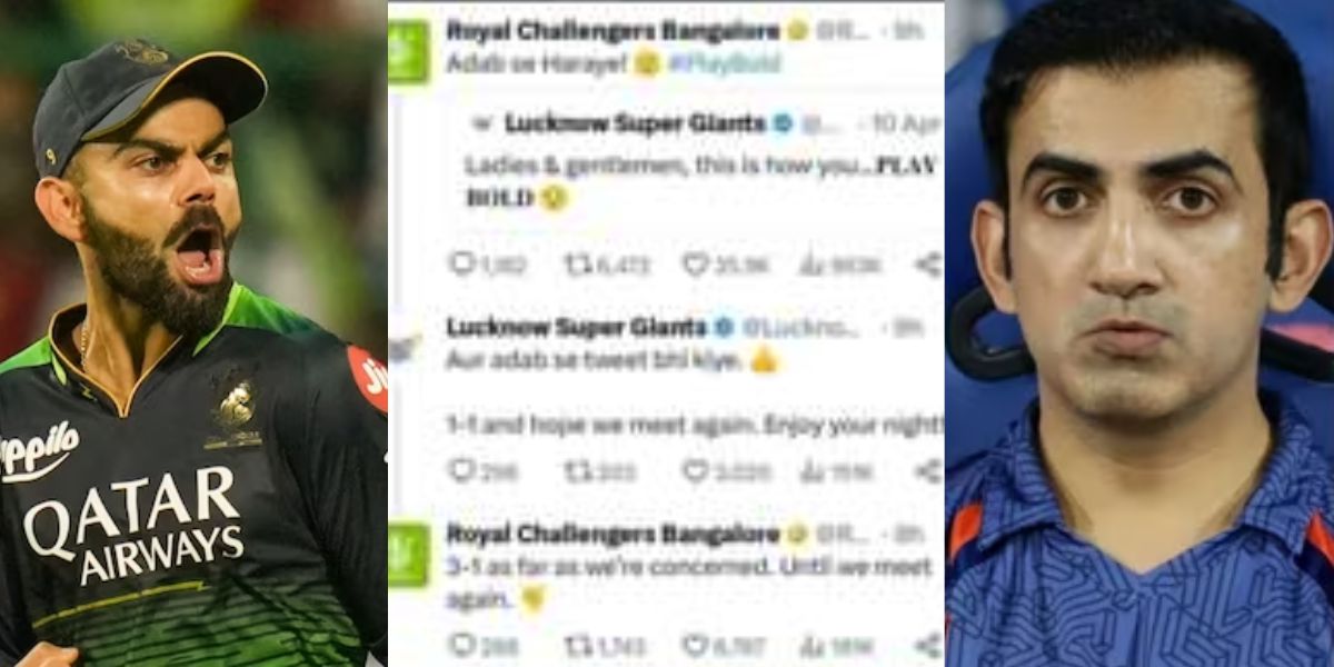 क्या विराट कोहली और गौतम गंभीर चला रहे हैं आरसीबी और एलएसजी का ट्वीटर अकाउंट? मैच के बाद ट्वीटर पर भिड़ी दोनों टीमें