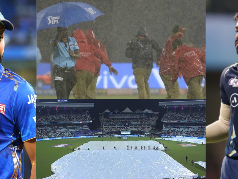 GT vs MI: मूसलाधार बारिश बिगाड़ेगी सेमीफाइनल का खेल, मुंबई-गुजरात की बढ़ी टेंशन, जानिए पिच का हाल