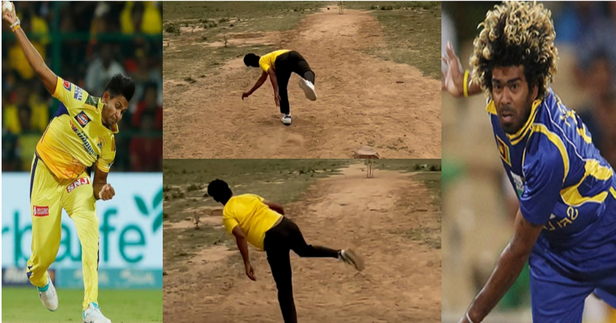 matheesha pathirana look a like action bowler in india