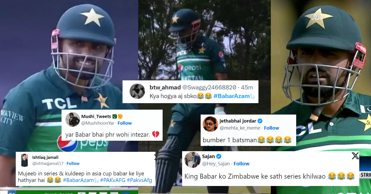 babar azam out golden duck against afghanistan in 1st odi fans made fun of him