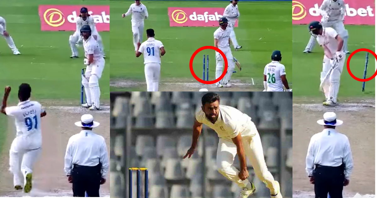 VIDEO: Jaydev Unadkat की रफ्तार से थर-थर कांपे अंग्रेज बल्लेबाज, हवा में 2 बार पल्टी खाकर विकेटकीपर के पास जाकर गिरे स्टंप