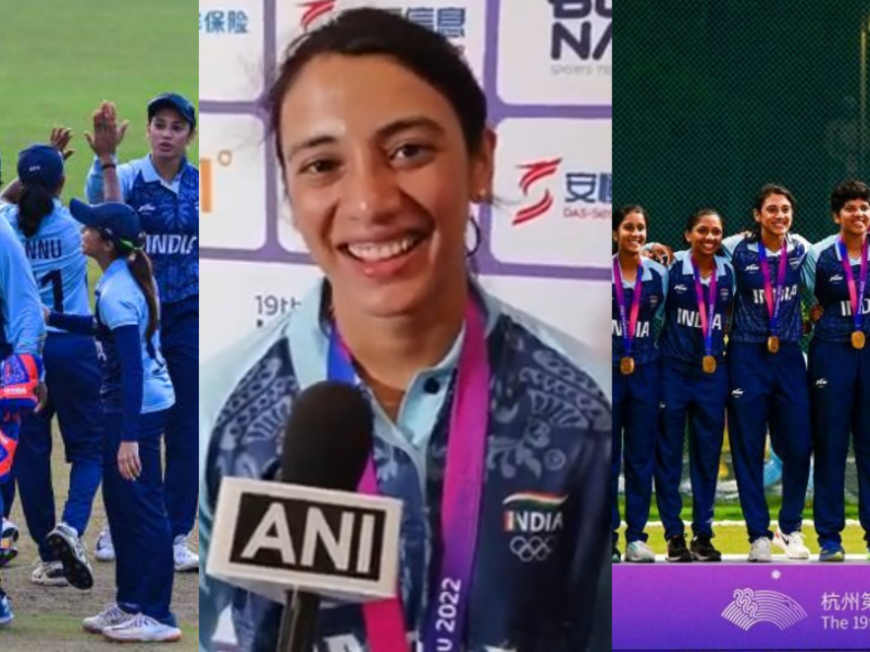 smriti mandhana got emotional after team india won gold medal in asian games 2023