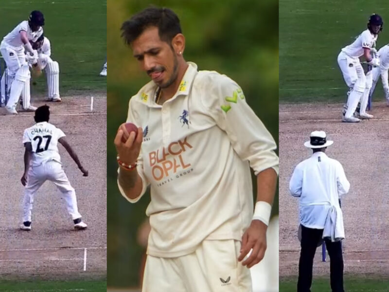 yuzvendra chahal took 2 wickets against Lancashire in county championship 2023 video viral
