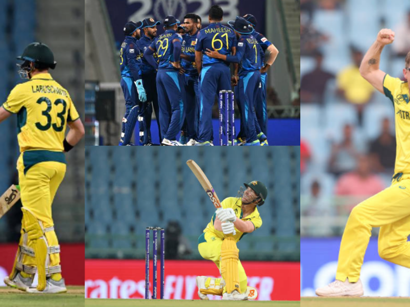 AUS vs SL Highlights: 50 बार गेंद को भेजा बाउंड्री पार, वनडे वर्ल्ड कप में में दिखा टी20 का रोमांच, ऑस्ट्रलिया ने श्रीलंका के खिलाफ 5 विकेट दर्द की जीत