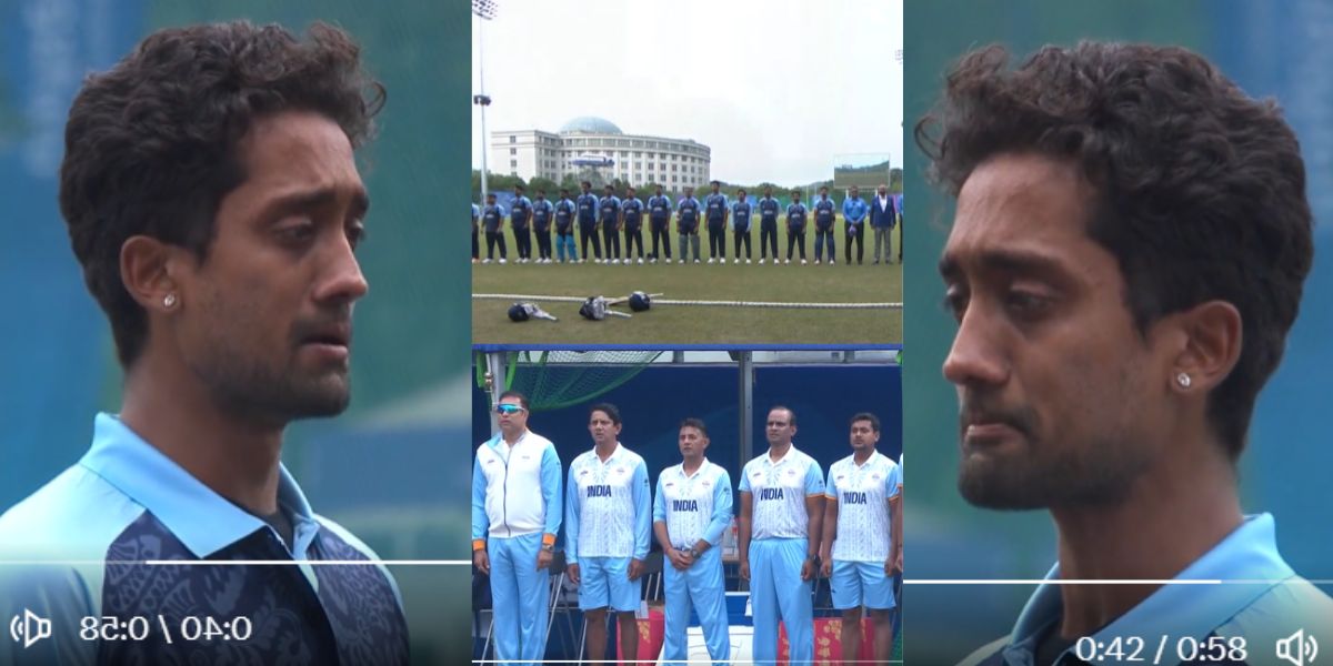 Team India: VIDEO: टीम इंडिया में डेब्यू होते ही फूट-फूट कर रोए साई किशोर और जितेश शर्मा, चीन में राष्ट्रगान के समय भावुक हुई पूरी युवा भारतीय टीम