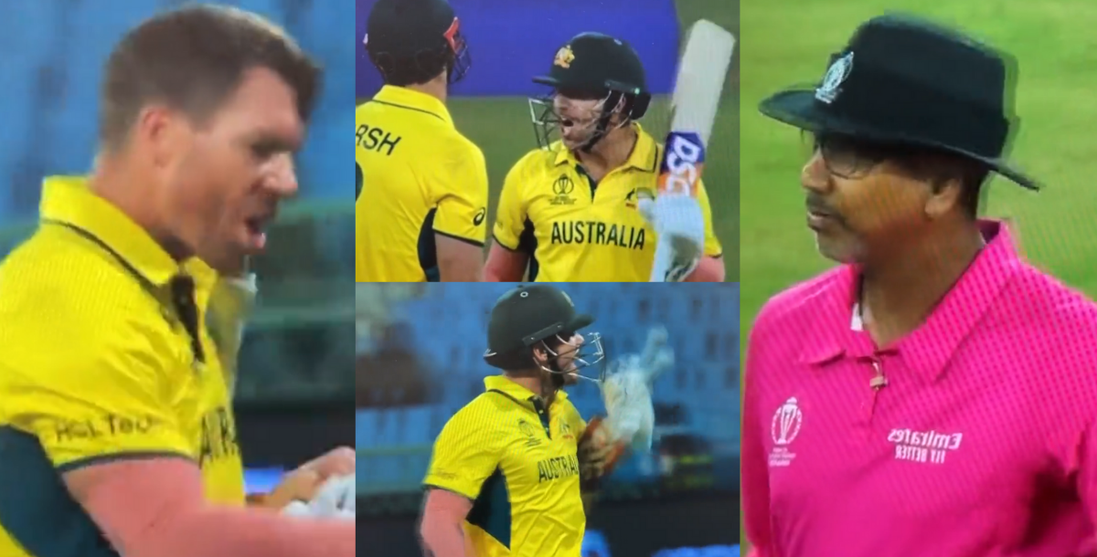 David Warner abused the umpire after being out in SL vs AUS match video goes viral