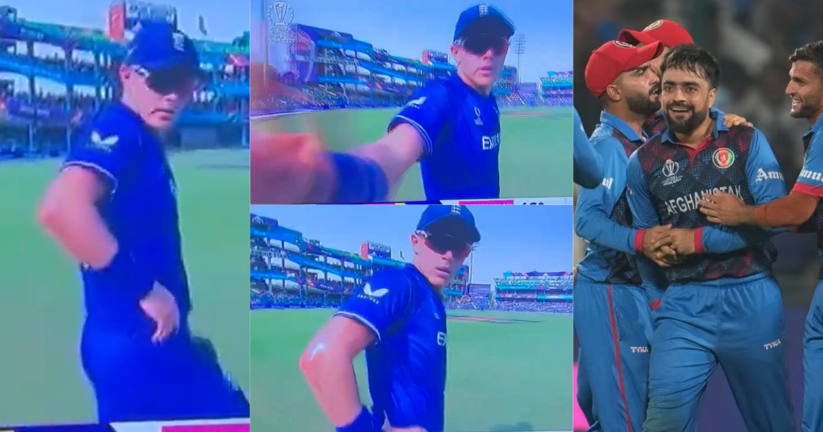 Video sam curran scuffles with cameraman in live match aginst afghanistan in world cup 2023