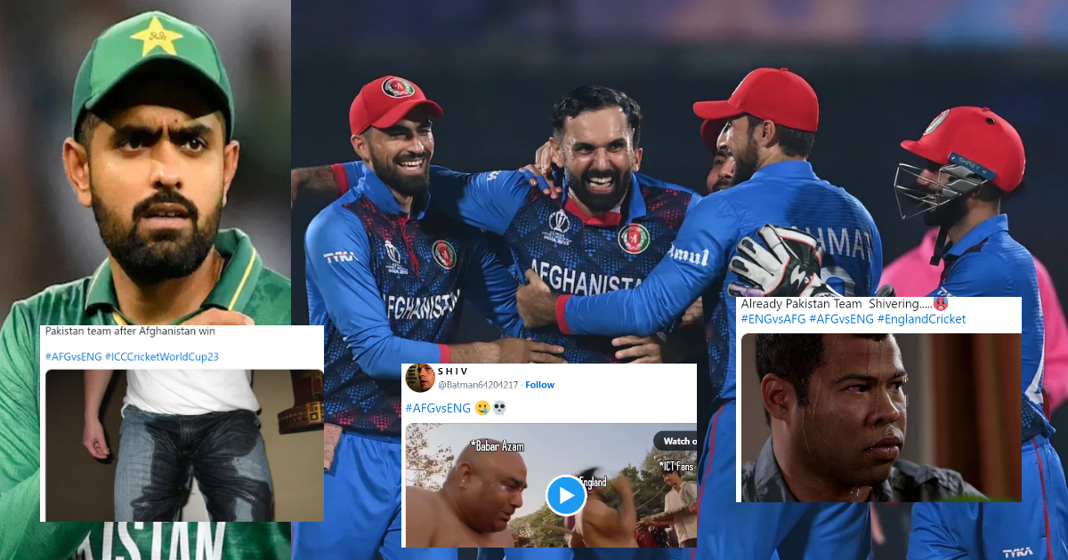 ENG vs AFG: "अब तो शर्म करो पड़ोसियों", अफगानिस्तान ने इंग्लैंड को वर्ल्ड कप में दी मात, तो भारतीय फैंस ने पाकिस्तान पर कसा तंज