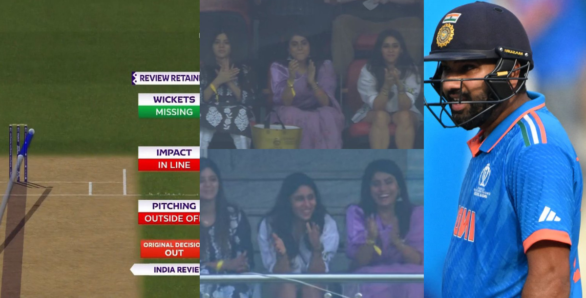 ritika sajdeh and rivaba jadeja became happy after seeing rohit sharma not out video viral