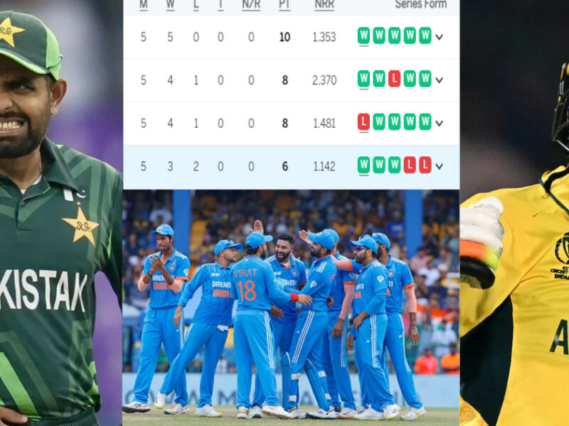 World Cup 2023 Points Table: ऑस्ट्रेलिया की 309 रनों की जीत ने बढ़ाई न्यूज़ीलैंड की टेंशन, तो पाकिस्तान समेत इन 4 टीमों का सफर हुआ खत्म