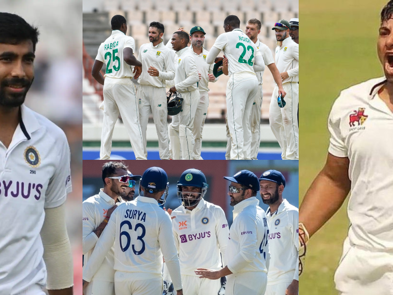 साउथ अफ्रीका के खिलाफ टेस्ट टीम इंडिया घोषित, गिल-केएल, रोहित-विराट बाहर, बुमराह बने कप्तान, तो सरफराज समेत 5 खिलाड़ियों का डेब्यू