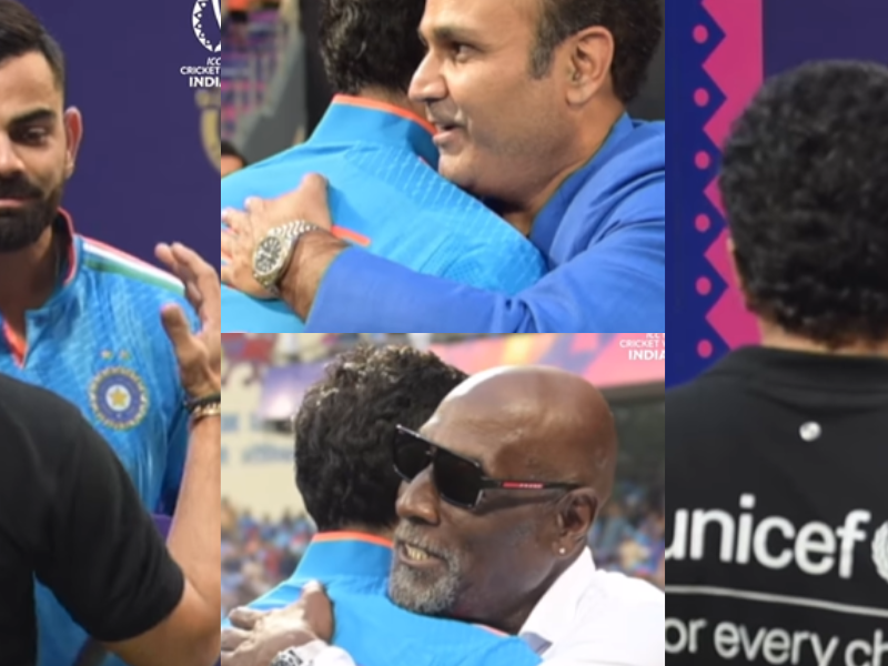 सचिन को देखते ही Virat Kohli की आंखों में आई चमक, 50वें ODI शतक के बाद मिले दोनों दिग्गज, VIDEO वायरल