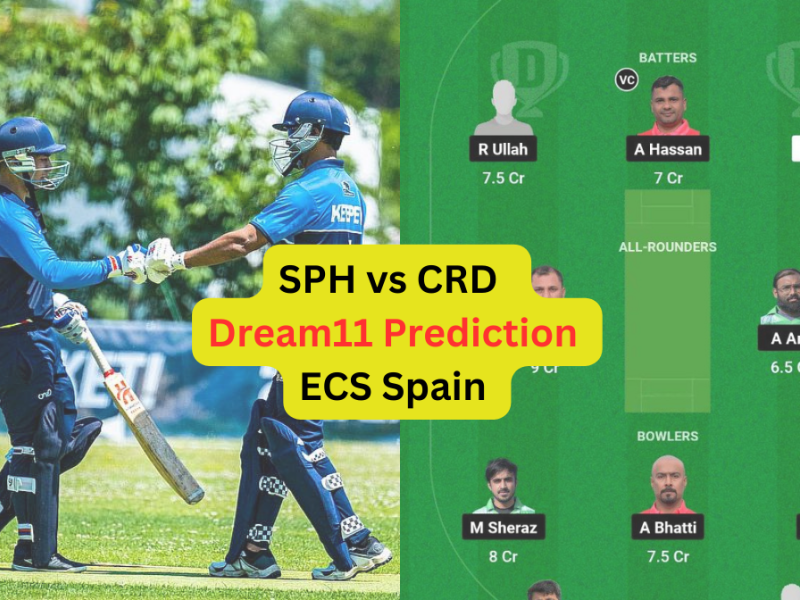 SPH vs CRD Dream11 Prediction in Hindi, Fantasy Cricket Tips, प्लेइंग इलेवन, पिच रिपोर्ट, Dream11 Team, इंजरी अपडेट – ECS Spain, 2023