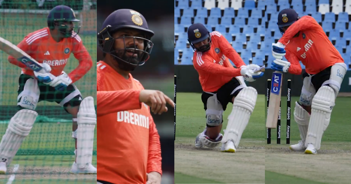 Rohit Sharma practiced hard ahead 1st test against South Africa Video viral