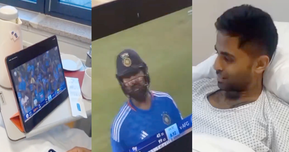 Suryakumar Yadav admitted in hospital watched live match of IND vs AFG VIDEO Went Viral