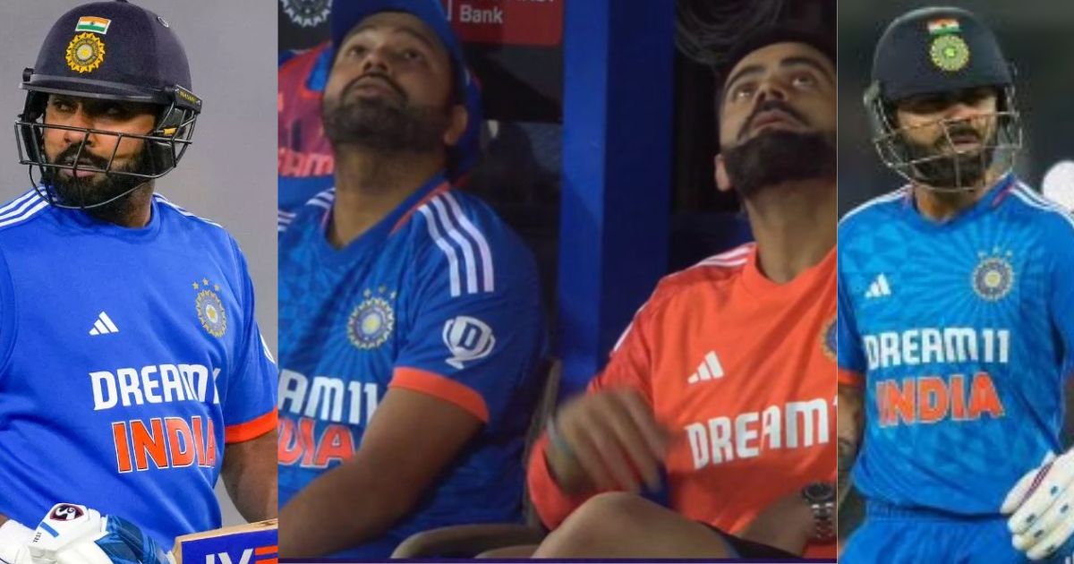 LIVE मैच में आसमान में उड़ती हुई इस चीज को फटी रह गई Rohit Sharma-Virat Kohli की आंखे, VIDEO वायरल