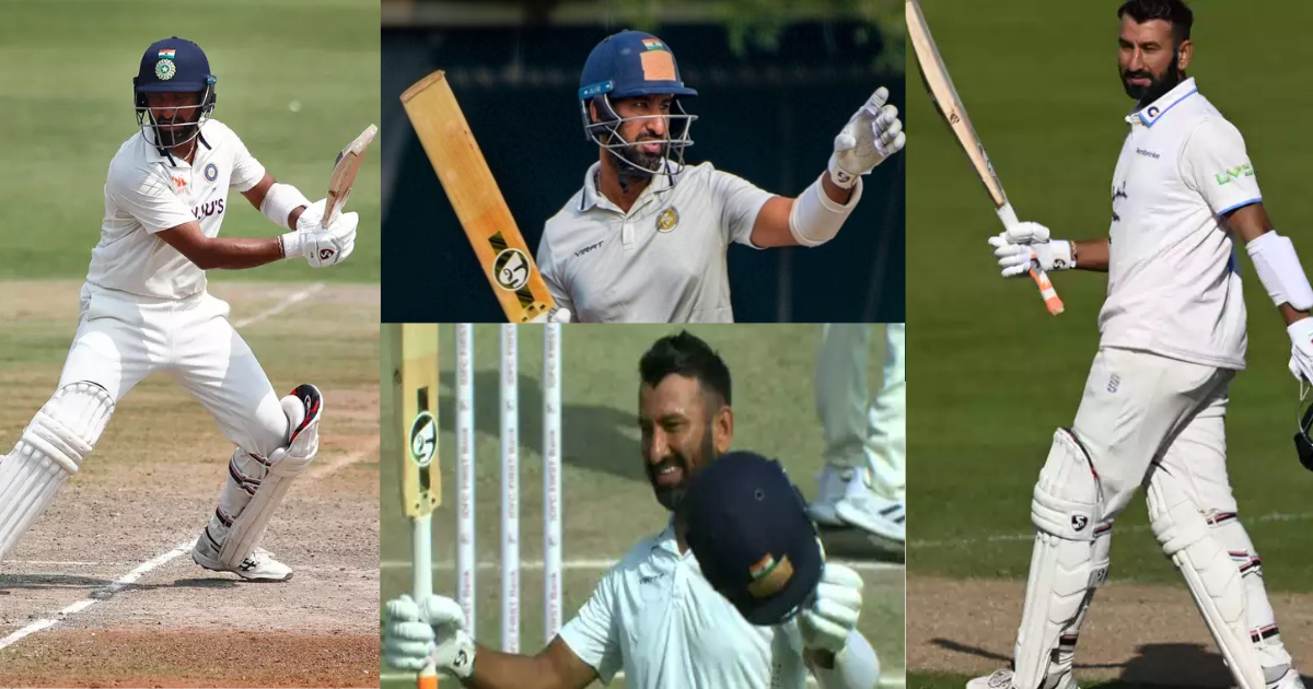 6,6,6,4,4,4... Cheteshwar Pujara ने रणजी में खेला बैजबॉल, सिर्फ इतनी गेंदों में शतक कूटकर मचाई सनसनी, रोहित को दिखाया आईना