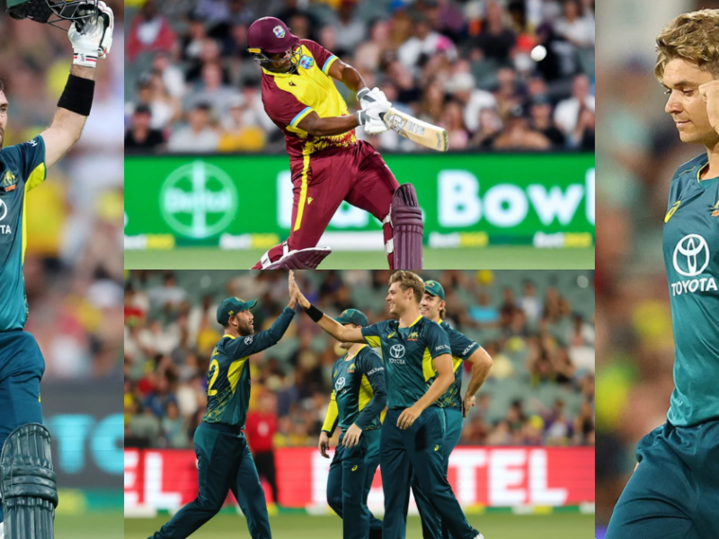 AUS vs WI: मैक्सवेल ने शतक ने मिट्टी में मिला दी रसल-पॉवेल की ताकत, ऑस्ट्रेलिया ने वेस्टइंडीज को 34 रनों से रौंदा