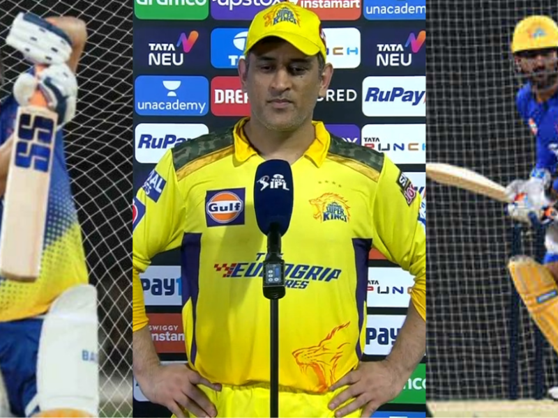 csk-captain-ms-dhoni-started-practicing on net before-for-ipl-2024