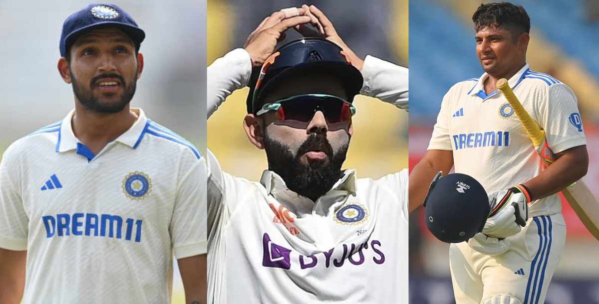 Sarfaraz Khan and Dhruv Jurel overtake Virat Kohli in terms of earnings in Test cricket in 2024