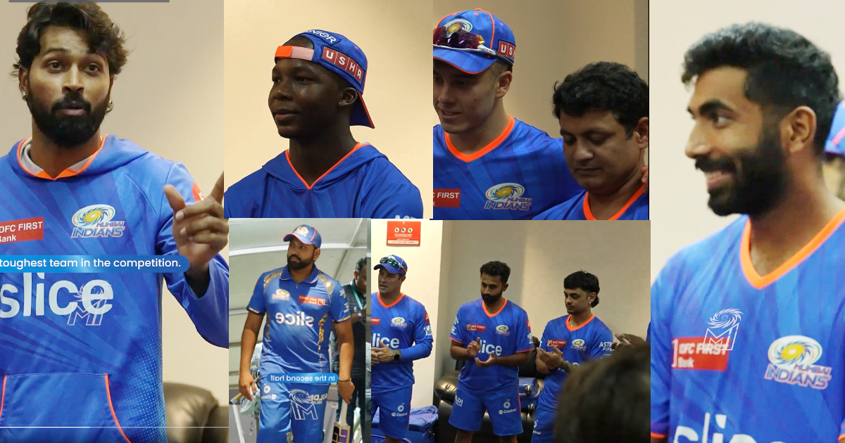 video after the defeat against srh hardik pandya gave a speech in the mumbai indians dressing room