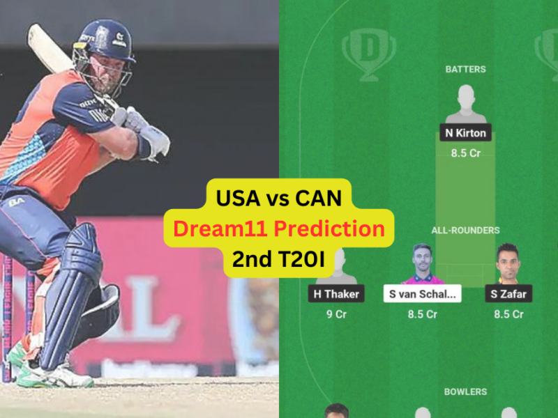 USA vs CAN Dream11 Prediction in Hindi, 2nd T20I, प्लेइंग इलेवन, पिच रिपोर्ट, Dream11 Team, इंजरी अपडेट – T20I Series, 2024