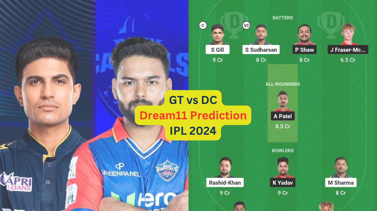 GT vs DC Dream11 Prediction in Hindi, Match 32, प्लेइंग इलेवन, पिच रिपोर्ट, Dream11 Team, इंजरी अपडेट – IPL 2024
